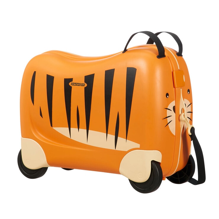 American Tourister Funrider Ride On Hardside Case in Tiger Design (3-6 Years) American Tourister Funrider Ride On Hardside Case in Tiger Design (3-6 Years)