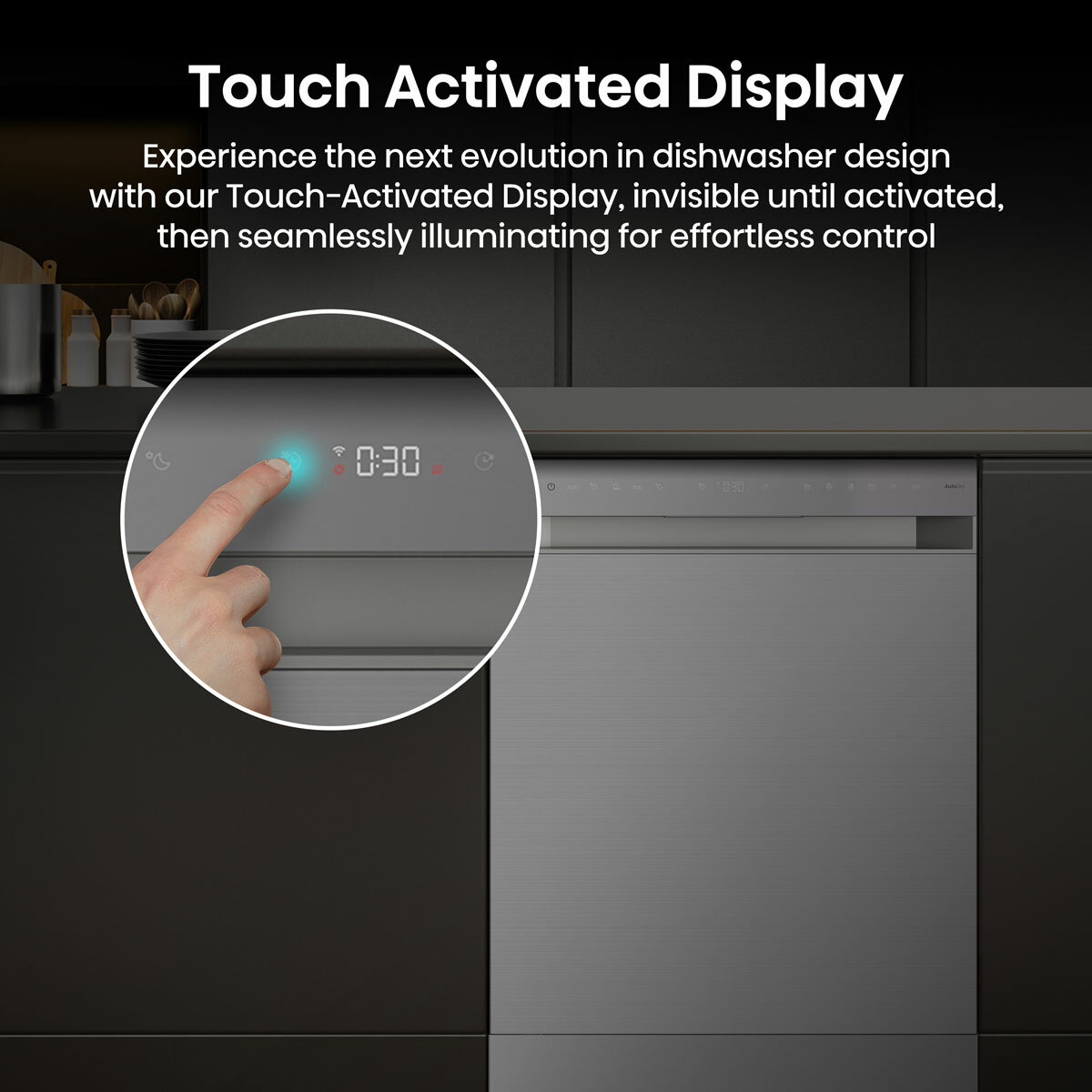 Hisense HS673A90XUK, 16 Place Settings Dishwasher, A Rated in Silver