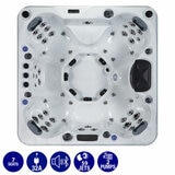 The Wellness Co Relax 6 59-Jet 7 Person Hot Tub - Delivered and Installed