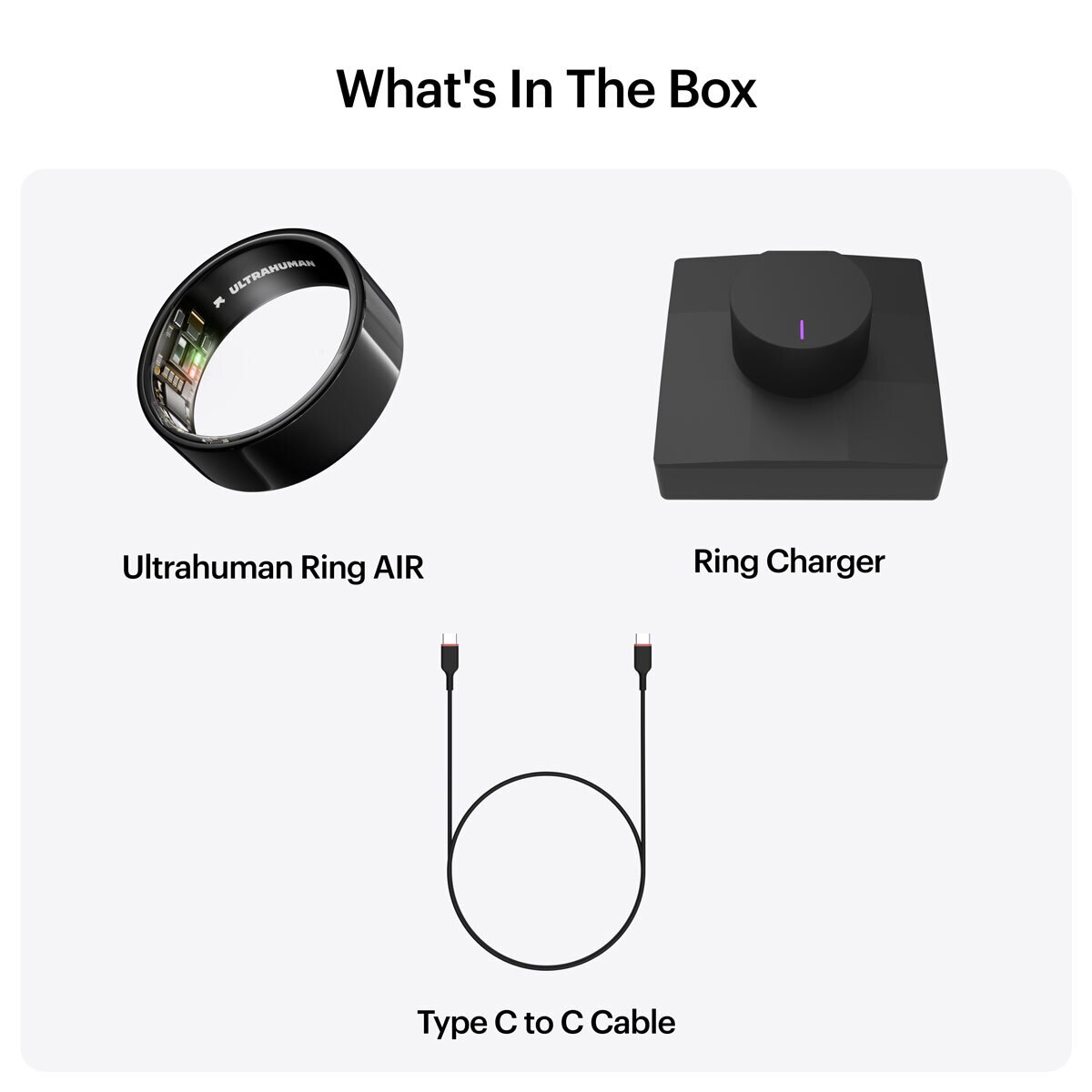 Buy Ultrahuman Ring AIR Aster Black at costco.co.uk