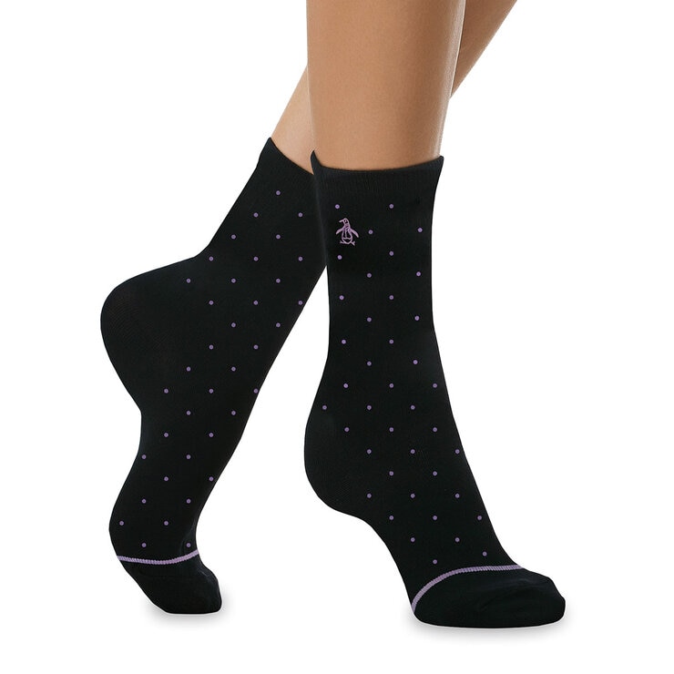 Penguin Ladies Crew Sock Black 10 Pack Penguin Ladies Crew Sock Black 10 Pack