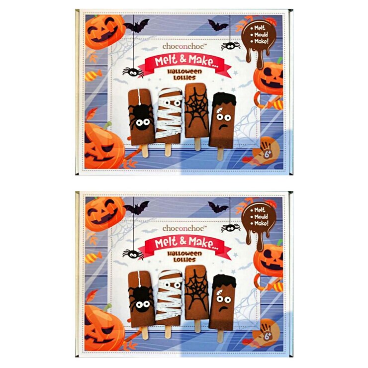 Choc on Choc Melt and Make Halloween Lollies, 2 x 300g Choc on Choc Melt and Make Halloween Lollies, 2 x 300g