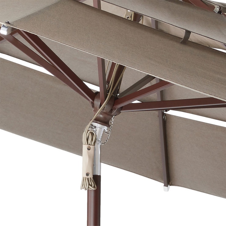 Activa ProShade 11ft (3.3m) WoodLook Aluminium Market Umbrella In Cast