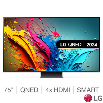 LG 75QNED87T6B 75 Inch QNED 4K Ultra HD Smart TV 504996