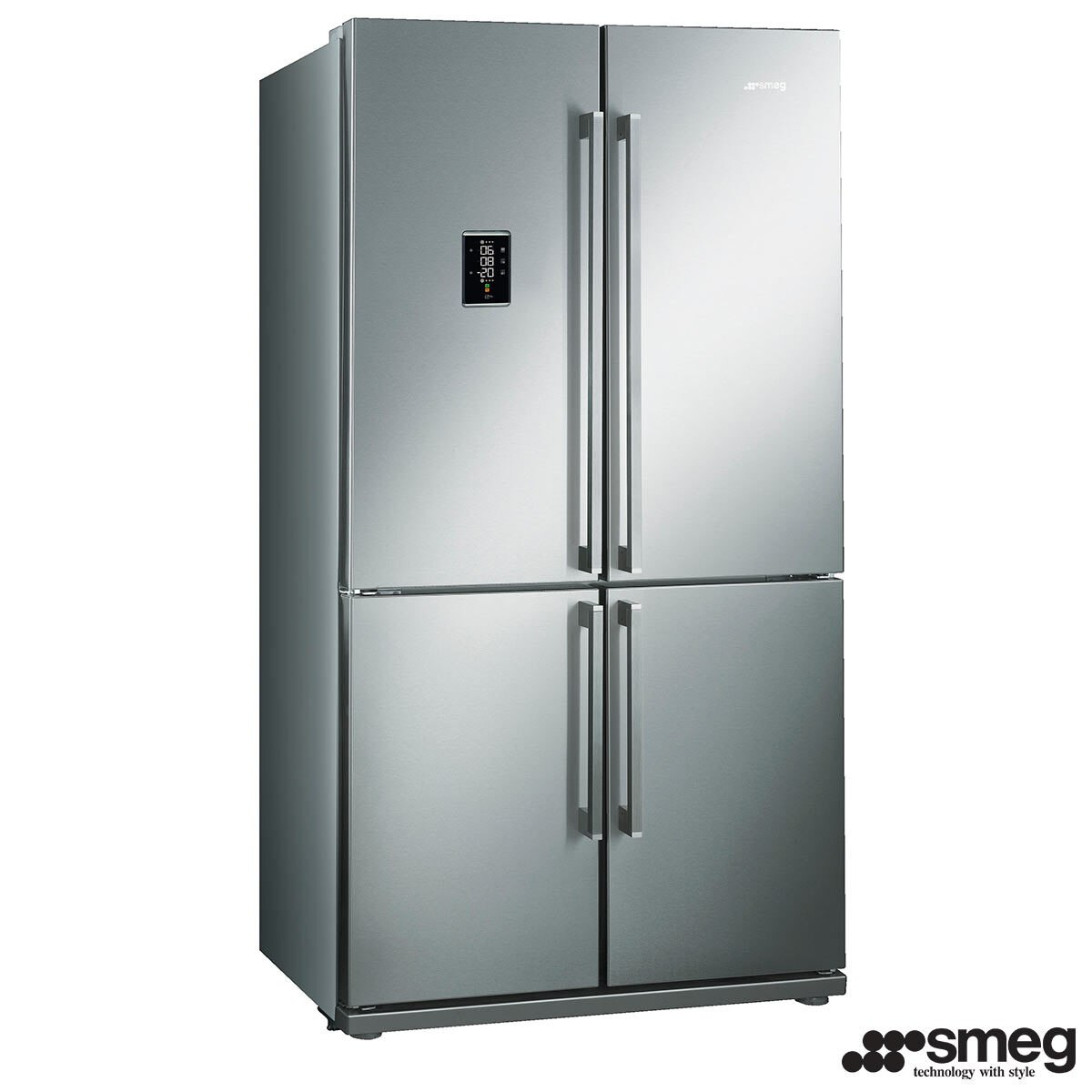 Smeg Fq60xpe Multidoor Fridge Freezer A Rated In Stainless Steel Costco Uk