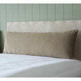Belledorm Taupe Velvet Long Bolster Cushion, 43 x 120 cm Belledorm Taupe Velvet Long Bolster Cushion, 43 x 120 cm