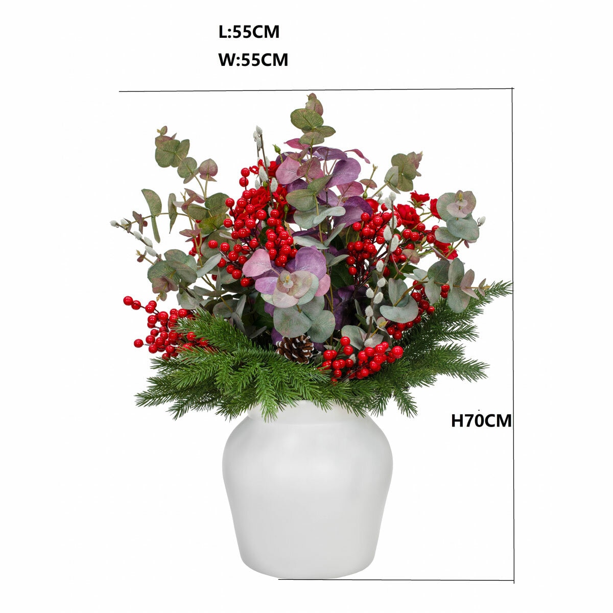 Artificial Winter Bouquet in Vase Artificial Winter Bouquet in Vase