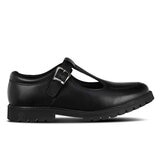 TeⓇm Emily T-Bar Brogue Girl's School Shoes