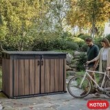 Keter Rosewood Horizon 6ft 3" x 3ft 7" (1.9 x 1.1m) Horizontal 2,020 Litre Storage Shed