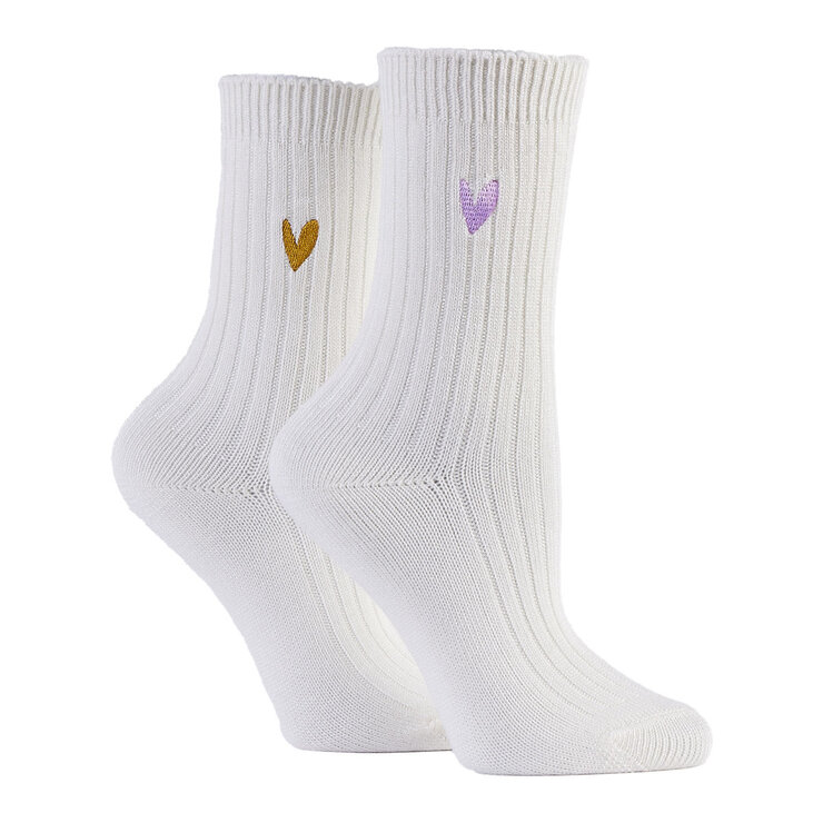 Caroline Gardner Ladies Bamboo Leisure Sock 6 Pack in Pink
