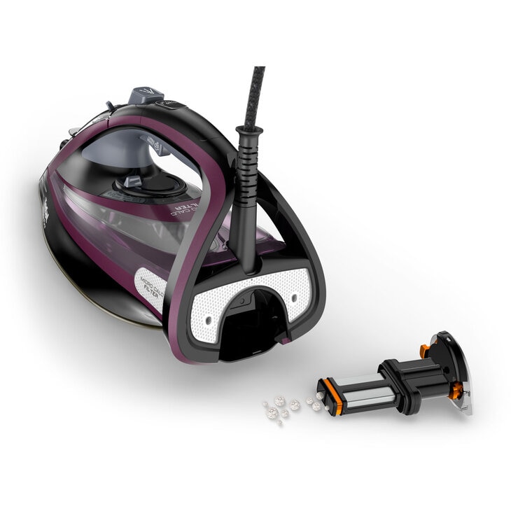Rear profile TEFAL ULTIMATE PURE STEAM IRON FV9830G0 with filter out