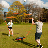 Lifestyle image for a game of Volleyball using the Sureshot 3 in 1 Garden set