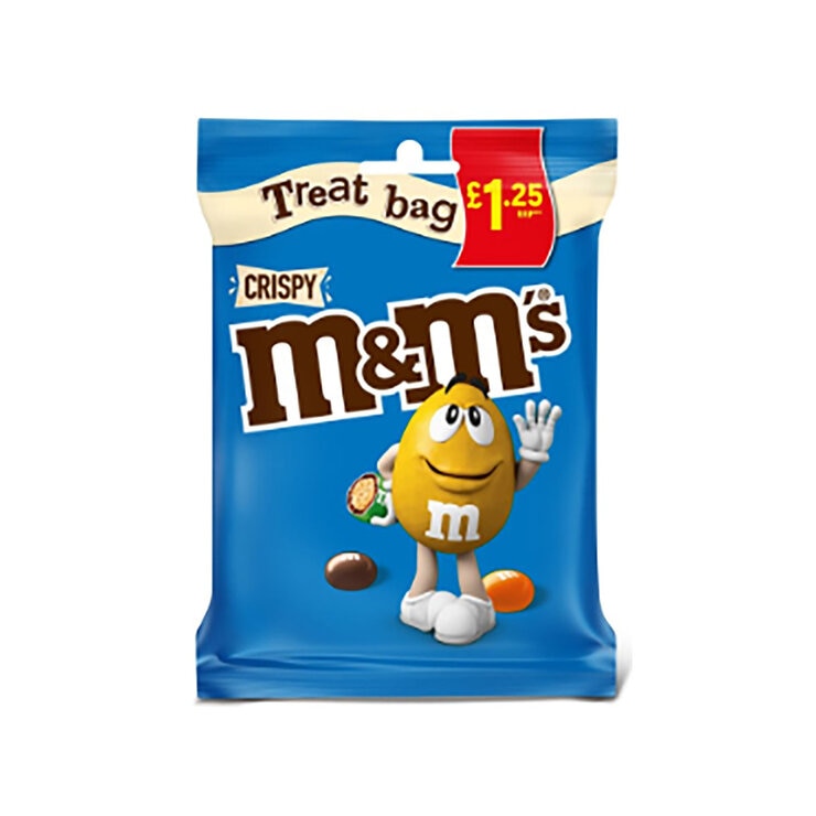 M&M Crispy PMP £1.25, 77g