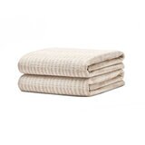 Loftex Loft Stripe Bath Towel in Taupe, 76 x 147 cm