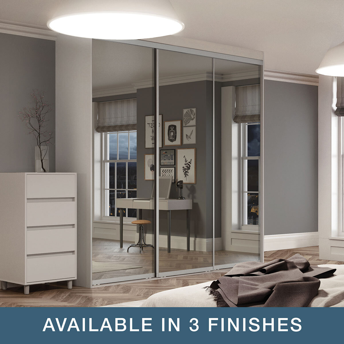 Spacepro Sliding 3 Door Wardrobe with Installation (Up to...