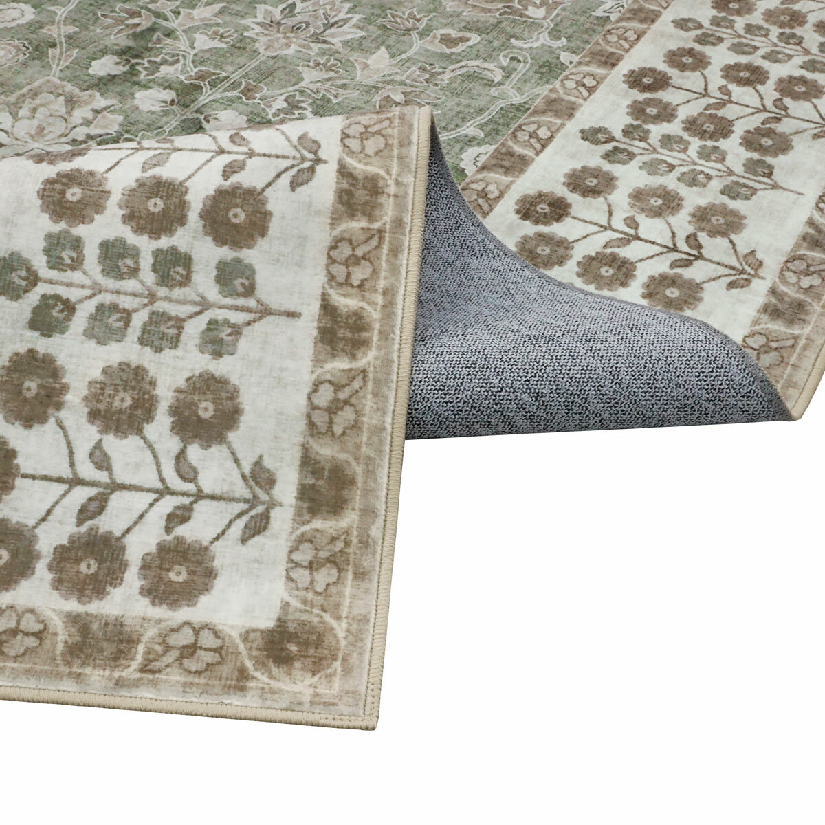 Wyatt & Ash Washable Area Rug in Green, 183 x 274cm