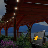 Lifestyle image of lights in outdoor setting