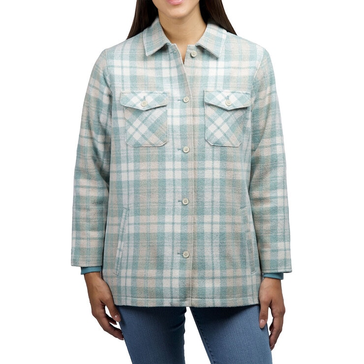 Jachs Women's Wool Blend Shacket in Mint Jachs Women's Wool Blend Shacket in Mint