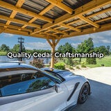 Backyard Discovery Kingsport 20ft x 12ft Wooden Carport