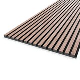 Walnut Decorative Slatted Wood Wall Panel in 2 Sizes (2 panels per pack)