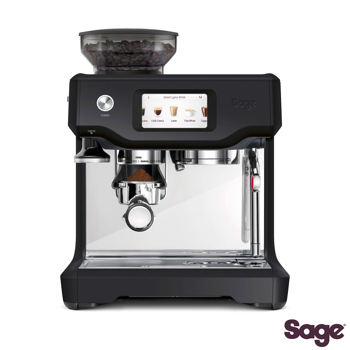 Sage Barista Touch Coffee Machine in Black Truffle