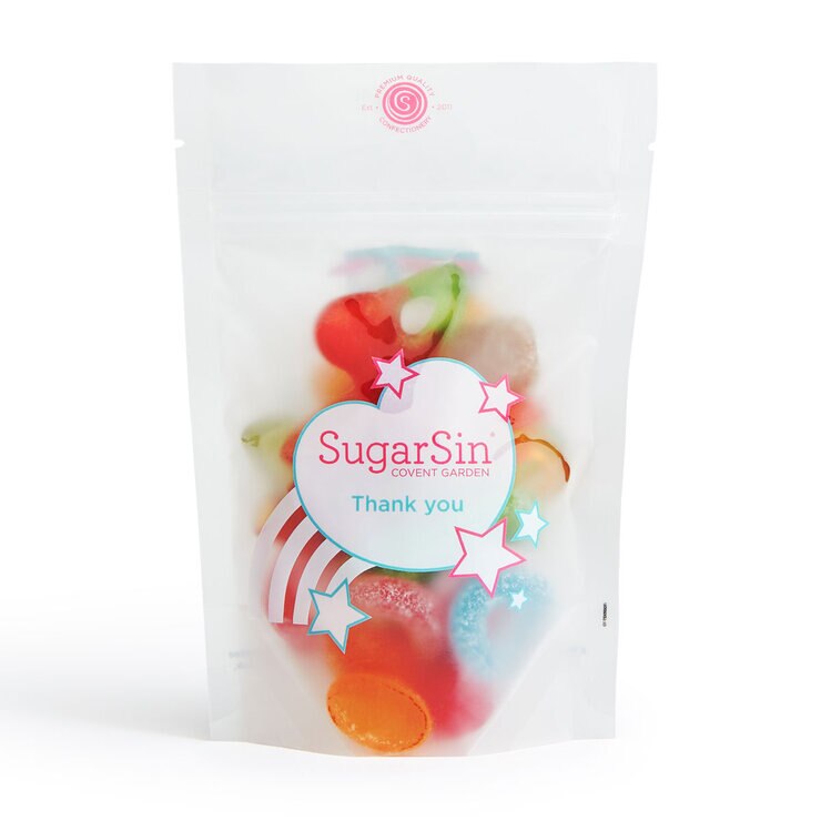 SugarSin 'Thank You' Pick 'n' Mix Pouches Letterbox Gift in Pink SugarSin 'Thank You' Pick 'n' Mix Pouches Letterbox Gift in Pink