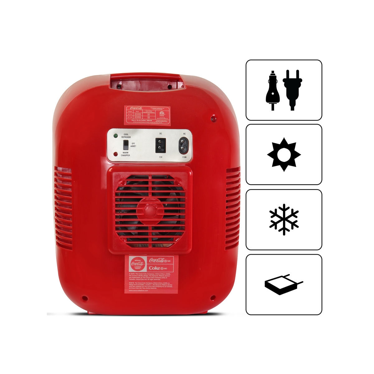 Coca-Cola Heritage 12 Can Portable Mini Fridge