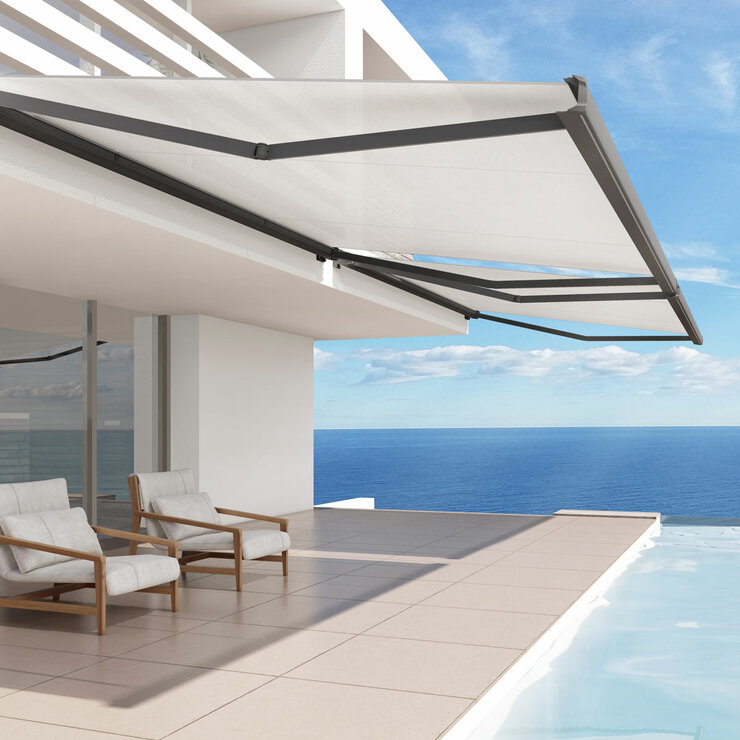 Olympus Awnings Athena Outdoor Patio Awning up to 2.5m Projection, Fully Installed