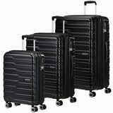 American Tourister 3pc Luggage Set Spinner Case In Black American Tourister 3pc Luggage Set Spinner Case In Black