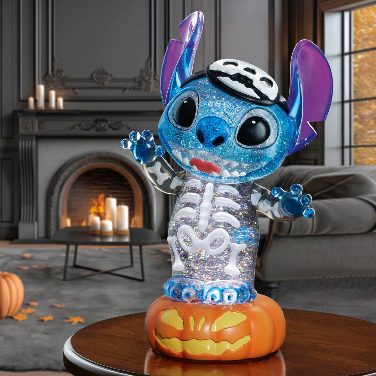 16 inches ( 40.6cm) Halloween Spinning Lantern with LED lights