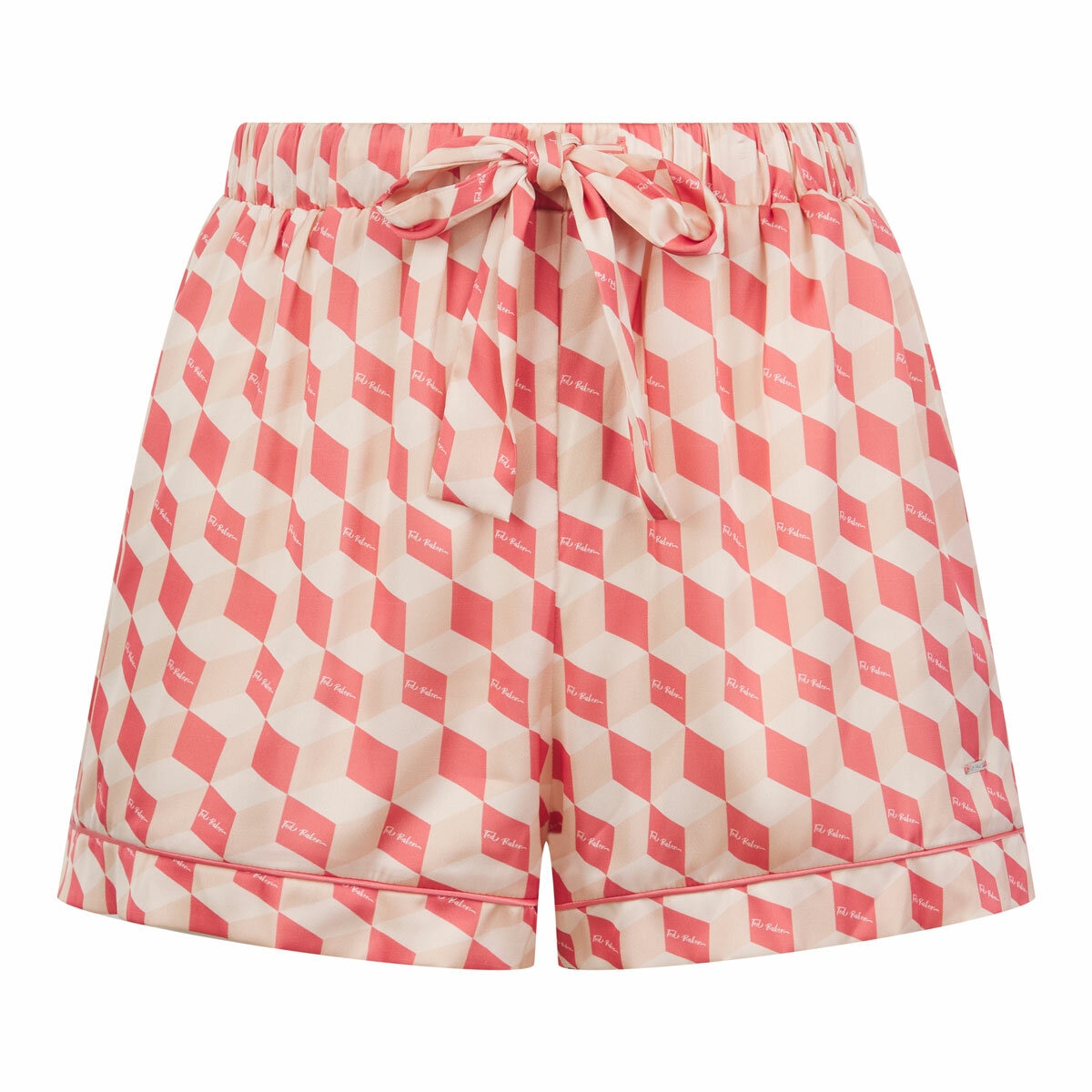 Ted Baker Ladies Satin 2 Piece PJ Set in Coral