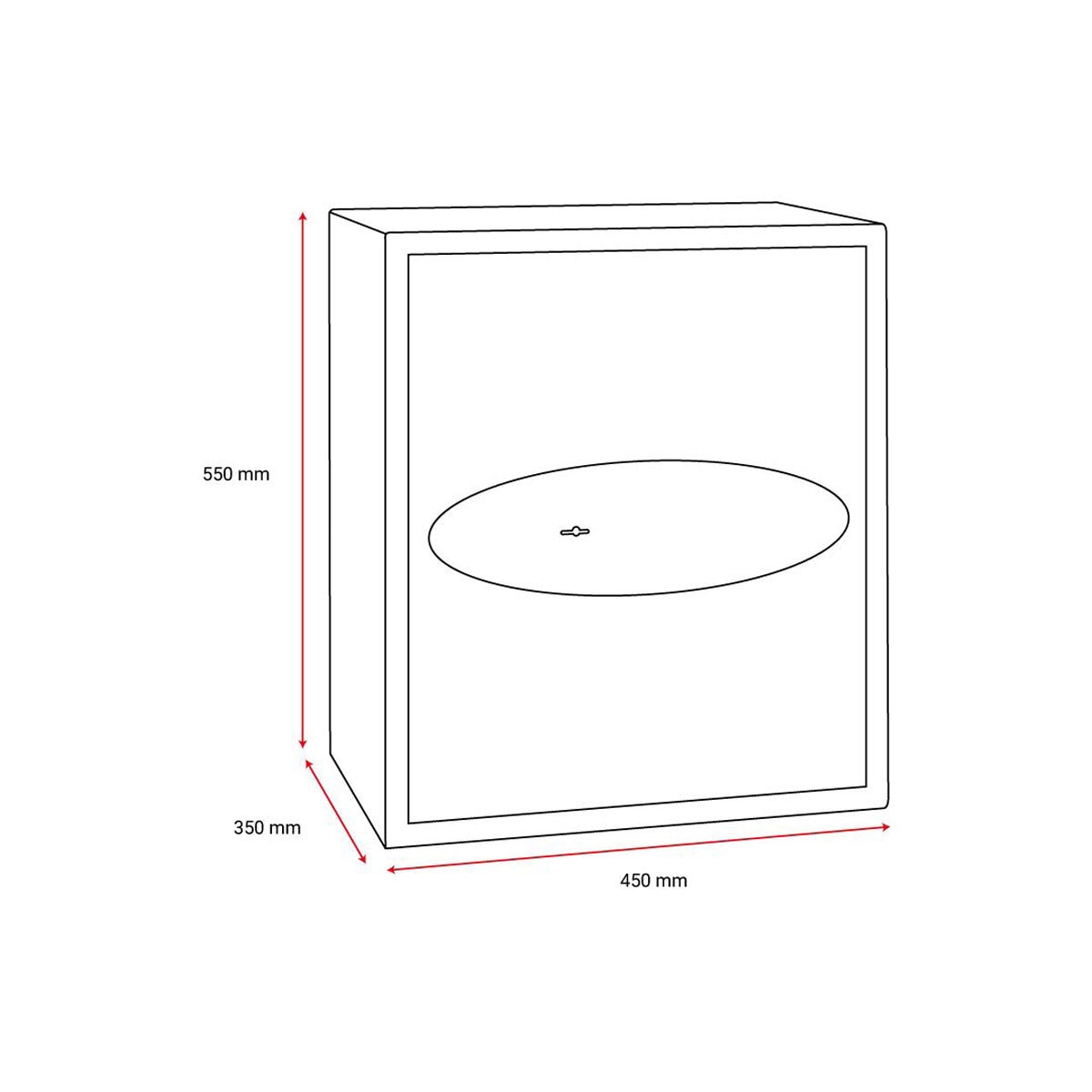 Phoenix 42 Litre Fortress SS1183K Security Safe with Key Lock