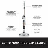 Front Profile of Shark Steam & Scrub Automatic Steam Mop with Steam Blaster with more information
