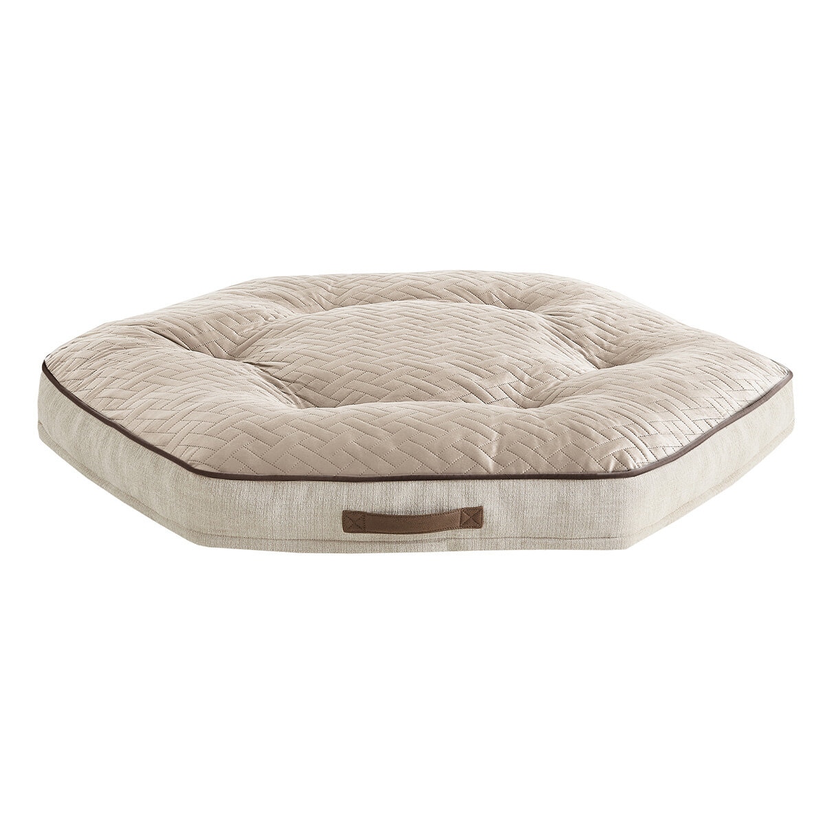 Kirkland Signature Hexagon Napper Pet Bed 42" (106.7cm) in Creme Quilted
