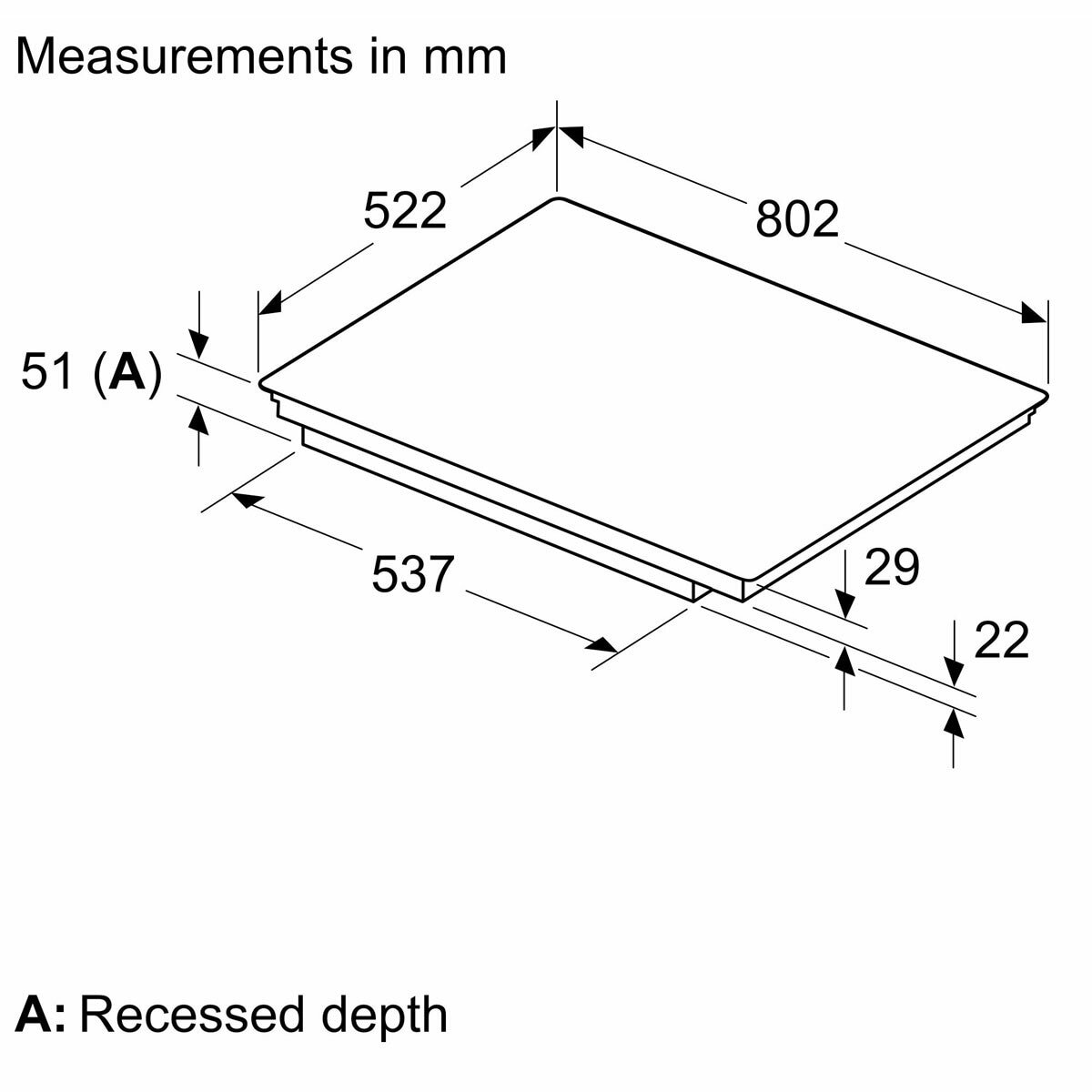 Bosch Series 6 PIV831HB1E 80cm Touch Control Induction Hob in Black
