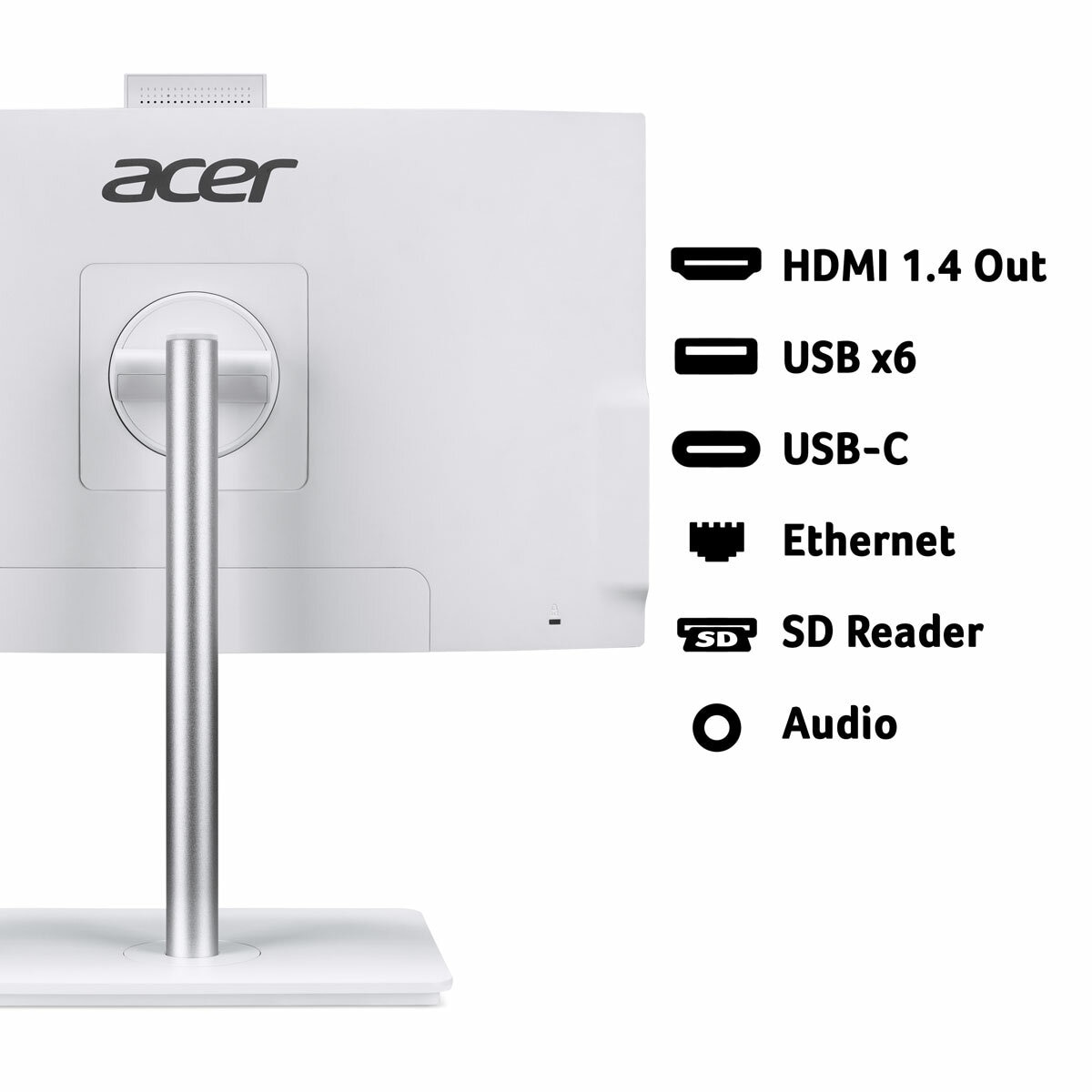 Acer C24-A, Intel Core 5, 16GB RAM, 1TB SSD, 24 Inch All in One Desktop PC, DQ.BRNEK.003