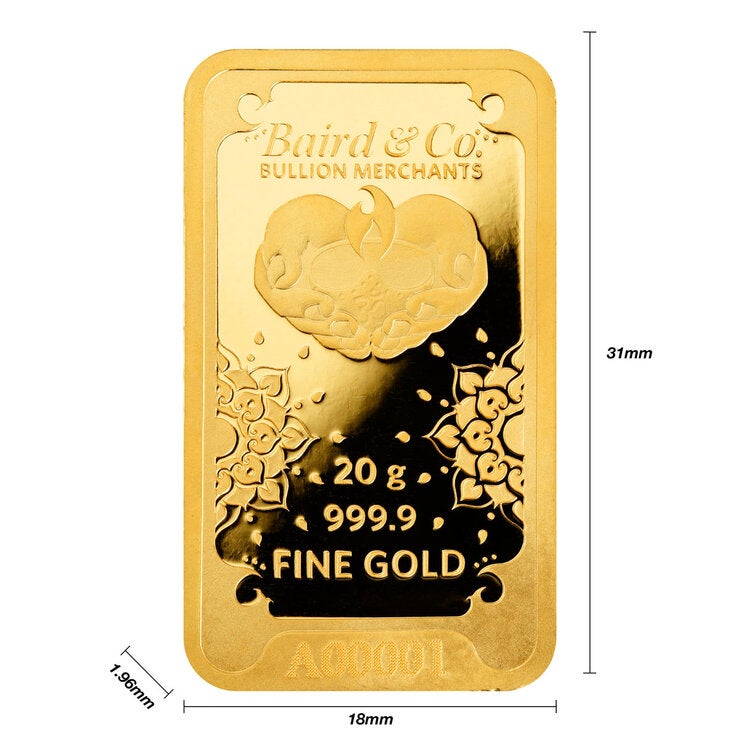 20 Gram Lakshmi Gold Minted Bar 20 Gram Lakshmi Gold Minted Bar