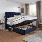 Silentnight half ottoman divan with conti drawer in maritime