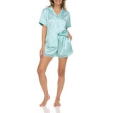 Flora Nikrooz Ladies Satin Pyjama Set in Blue