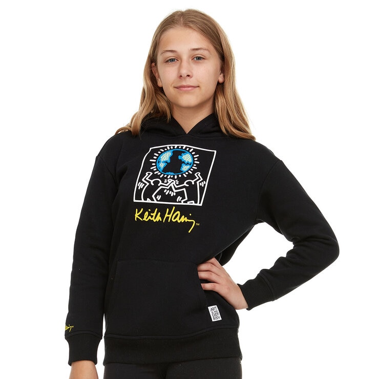 Keith Haring Youth Hoodie in Black, 7-8 Years