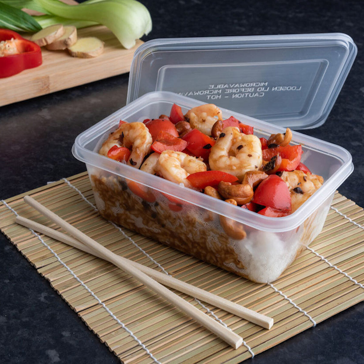 650ml Plastic Food Containers Tubs Clear With Lids Microwave Safe