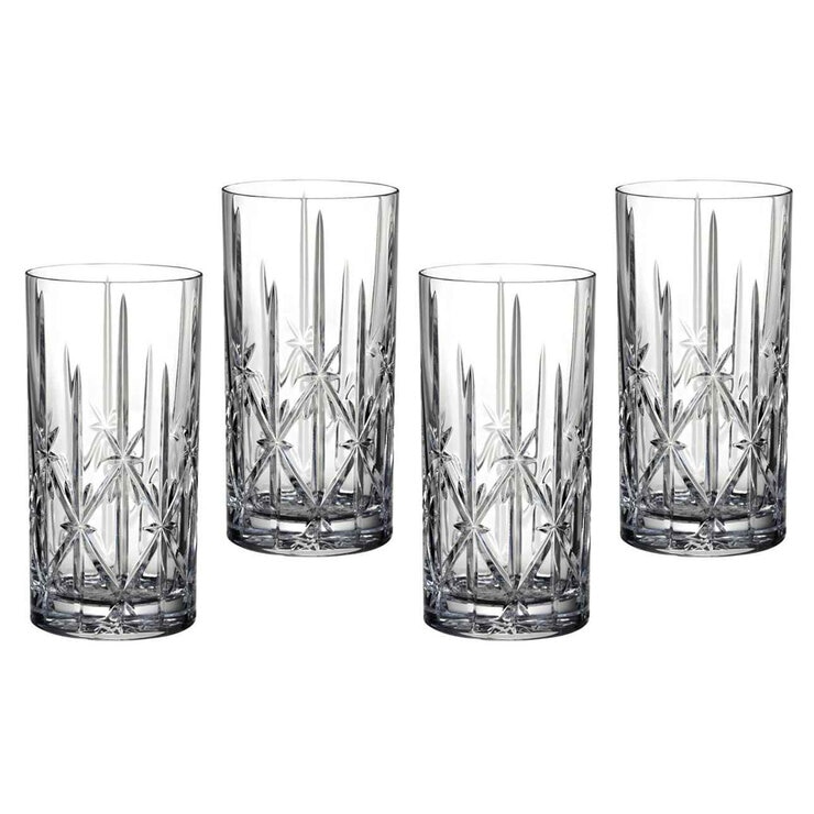 Waterford Marquis Sparkle Crystal Hiball Glasses, 4 Pack Waterford Marquis Sparkle Crystal Hiball Glasses, 4 Pack