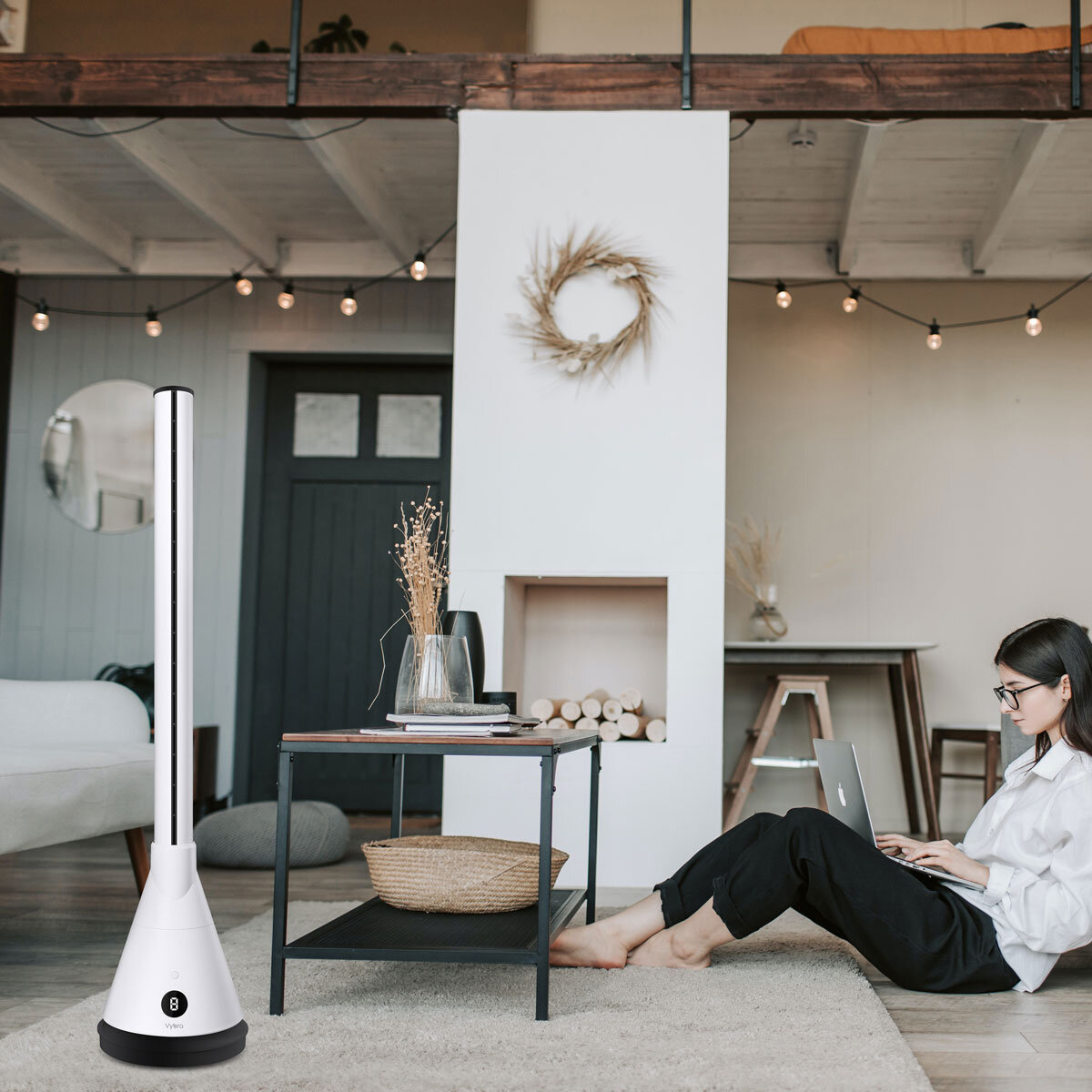Vybra 3 in 1 Heater, Model: VS001B Cooler & Ioniser in White