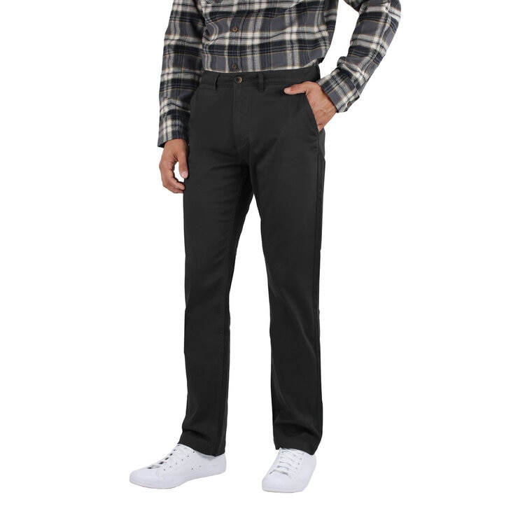 Jachs Mens Stretch Chino in Black, W38 L32
