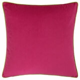 Furn Meridian Pink Velvet Feather Fill Cushion, 45 x 45 cm