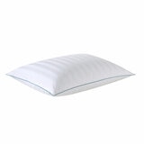 Full King size pillow angled flat with plain background