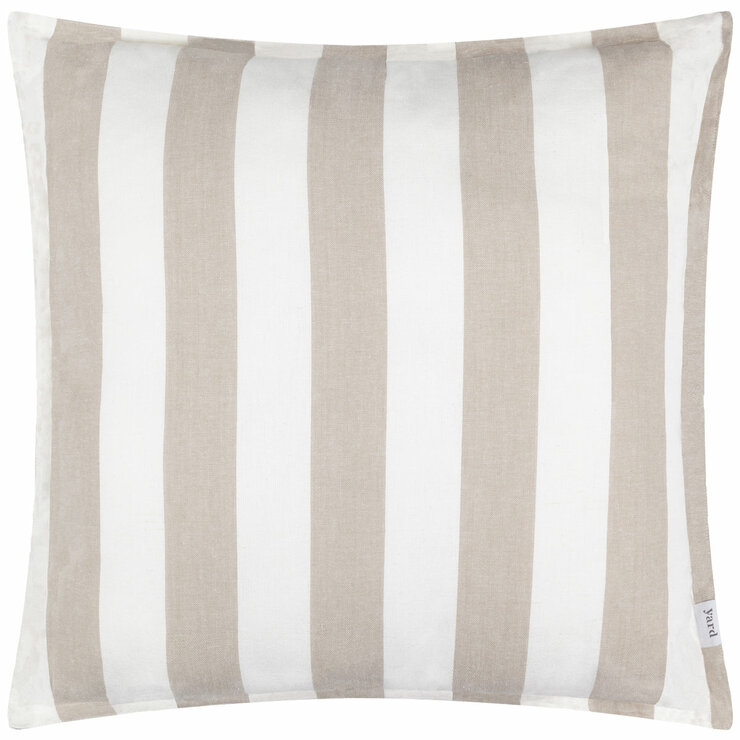 Yard Hayle Beige Striped Indoor Outdoor Cushion, 50 x 50 cm