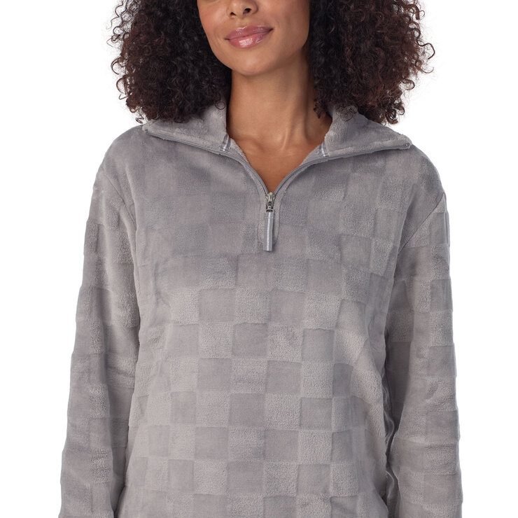 Jane & Bleecker Plush Lounge Set in Grey, Extra Large