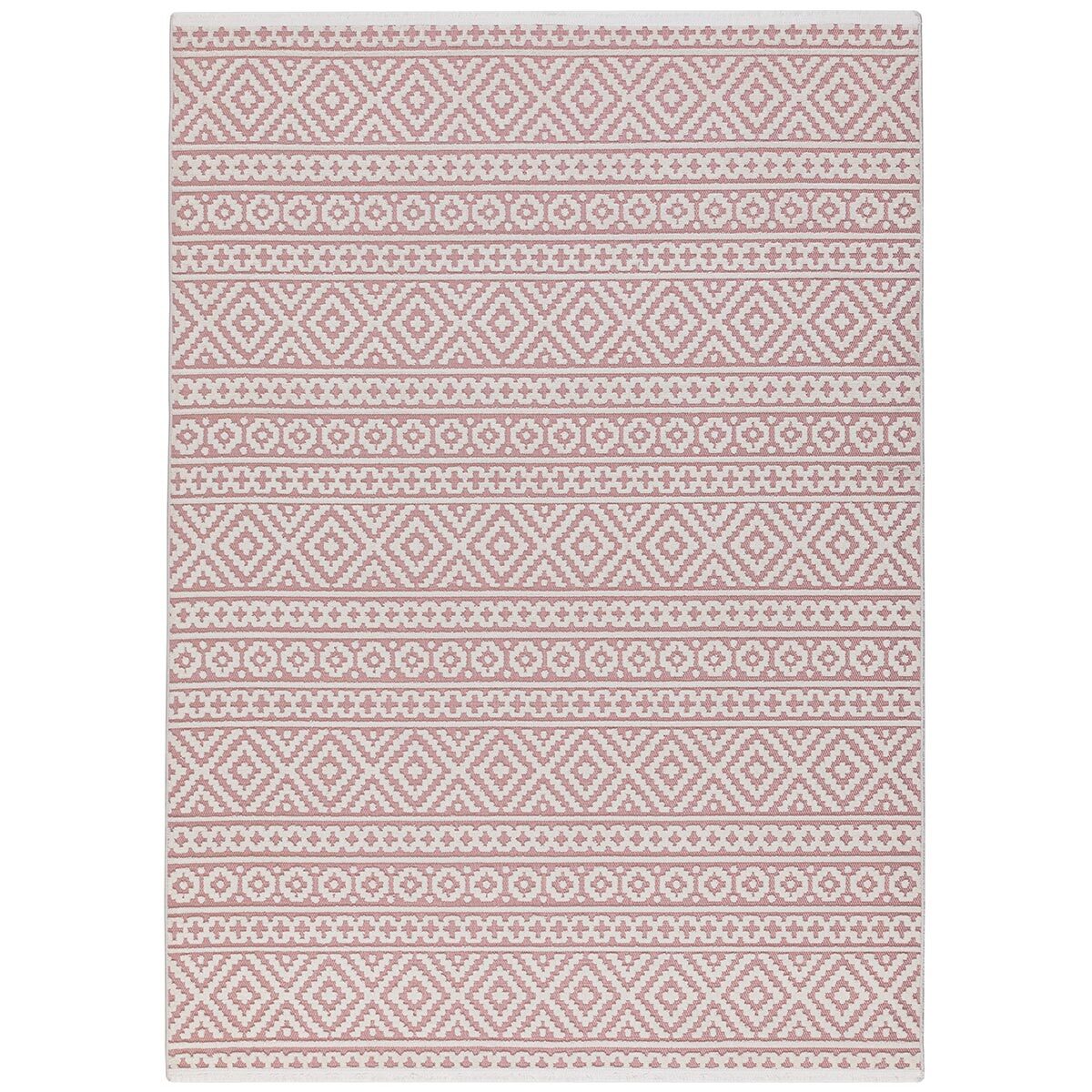 Concept Looms Jazz Deco Indoor / Outdoor Rug in Rose, 220 x 160 cm