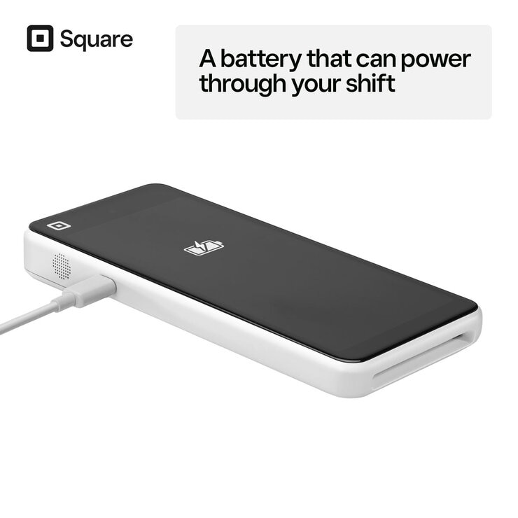 Square Handheld, portable payment terminal with protective case